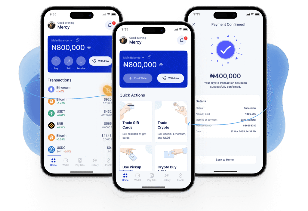 Sell crypto in Nigeria with Tradfast instantly