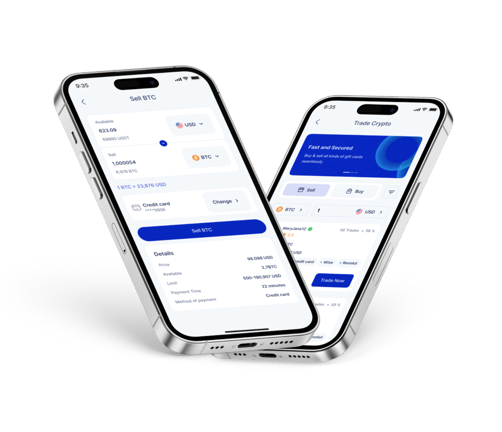 Get instant crypto and gift card quote on Tradfast